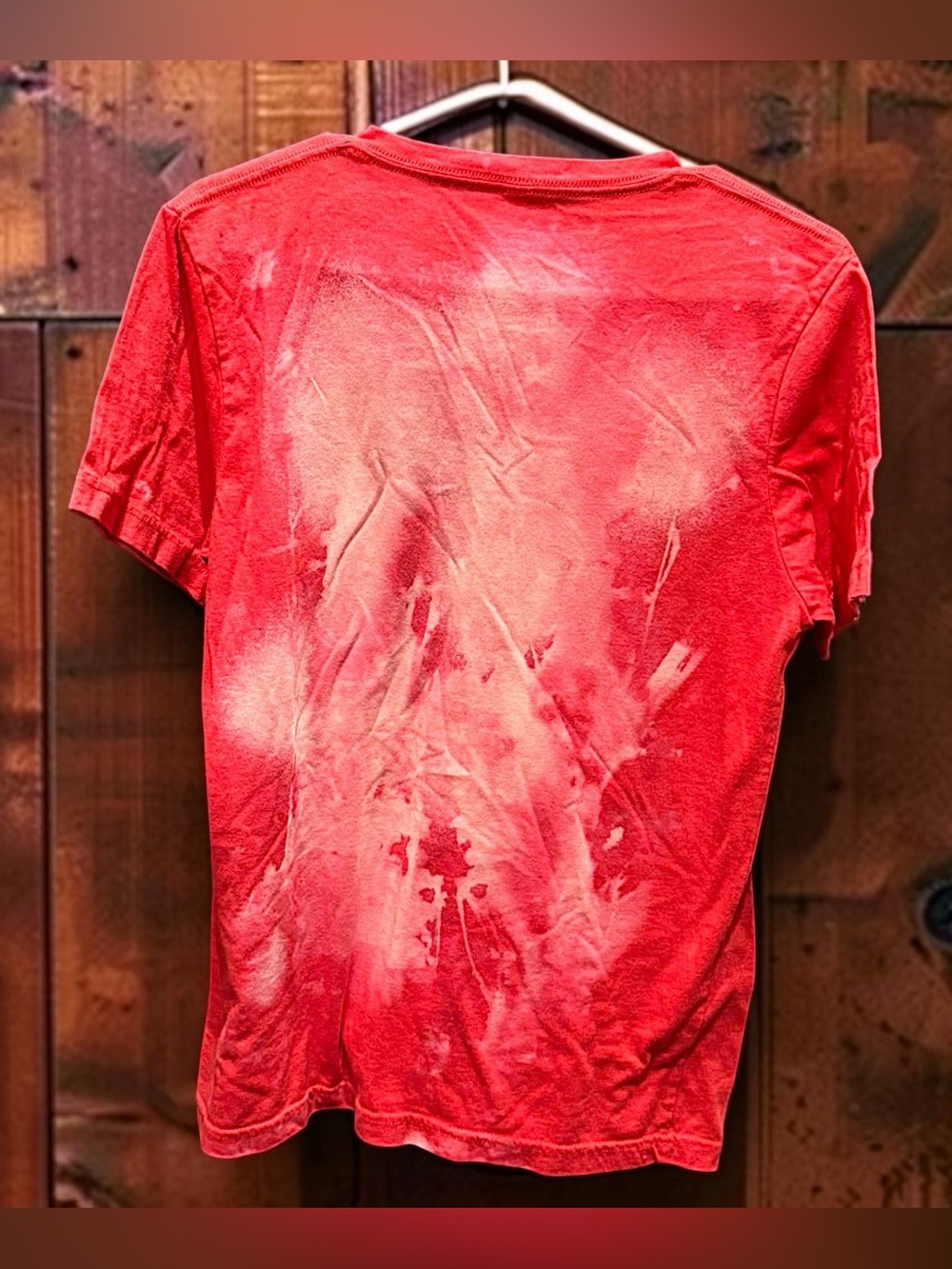 Joyful V-Neck Tee - pink size MEDIUM - Picture 4 of 5